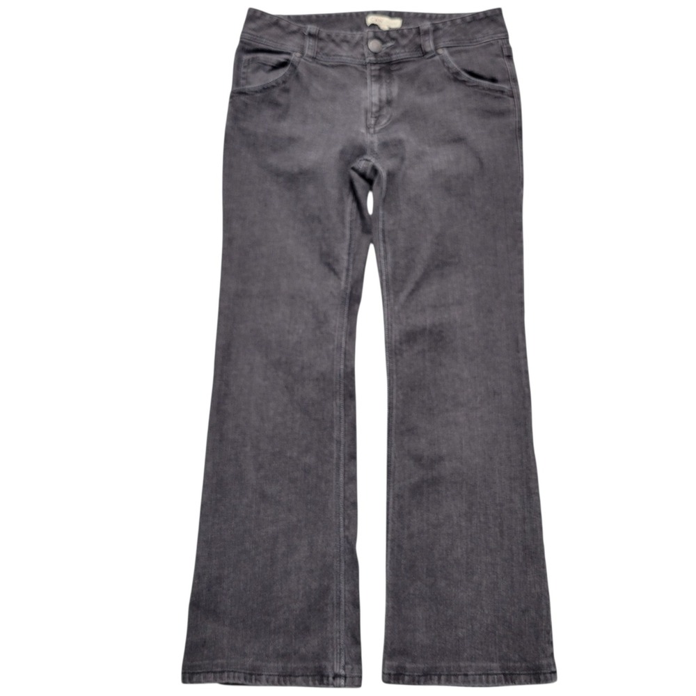 Cabi Jeans Women's Size 8 Black Wash Denim Bootcut Casual Flap Pocket Pants E330